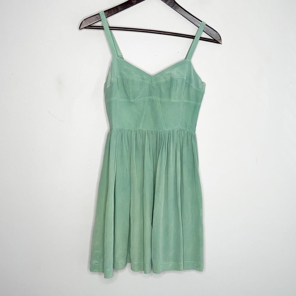 AMANDA UPRICHARD Silk Corset Dress
